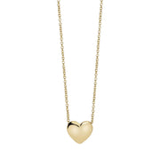 Mabina Girocollo argento placcato oro con cuore 553741